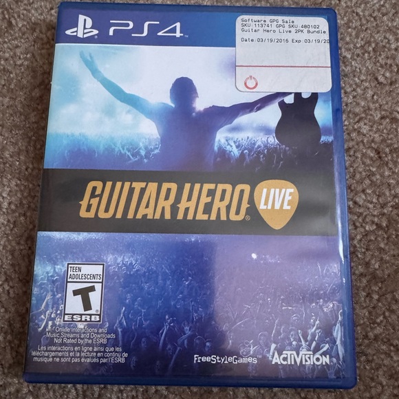 Adidas Guitar Hero Live PS4 Game - Blue and White - Picture 1 of 6